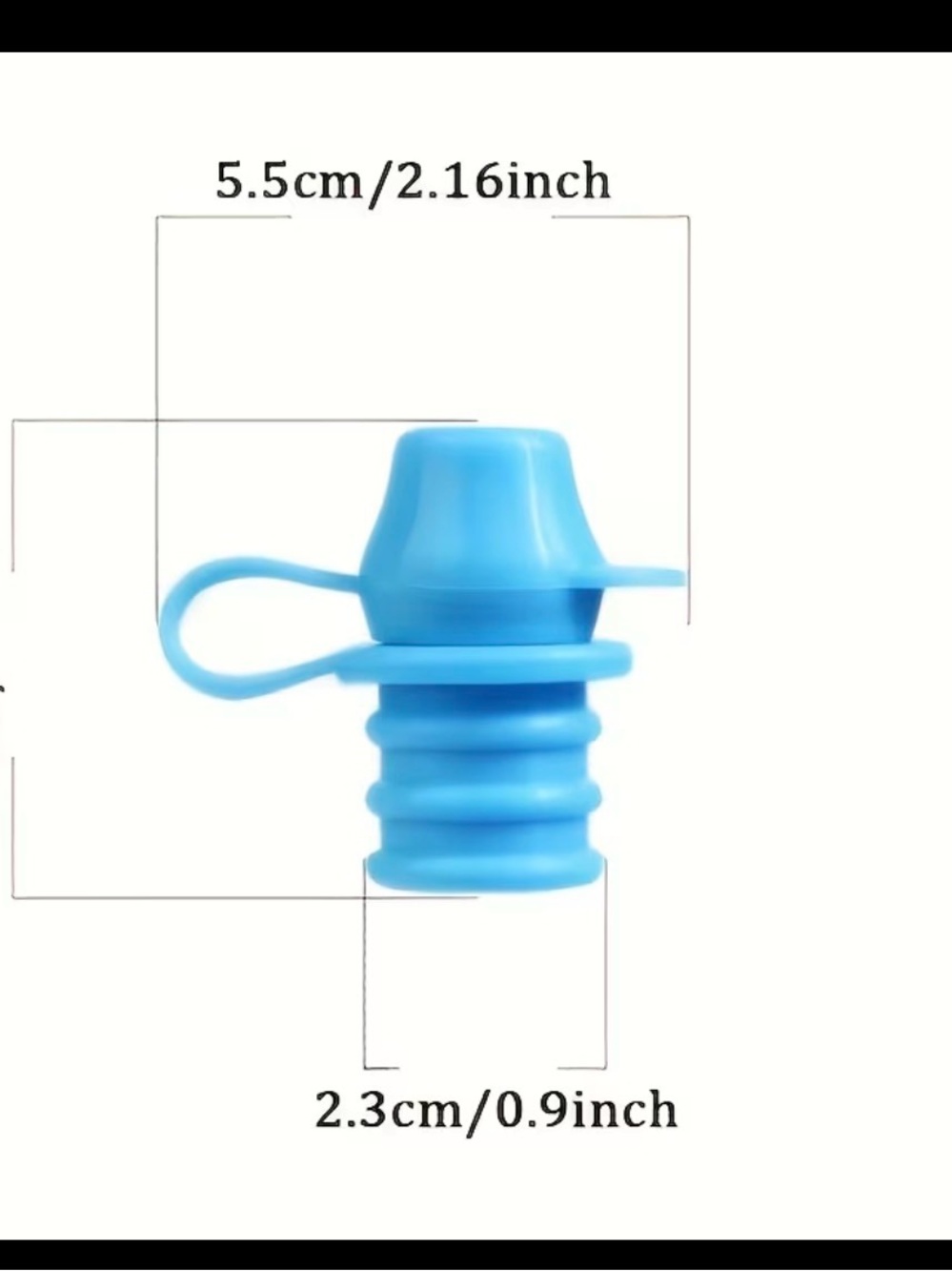 Silicone Bottle Stopper with Loop - Home